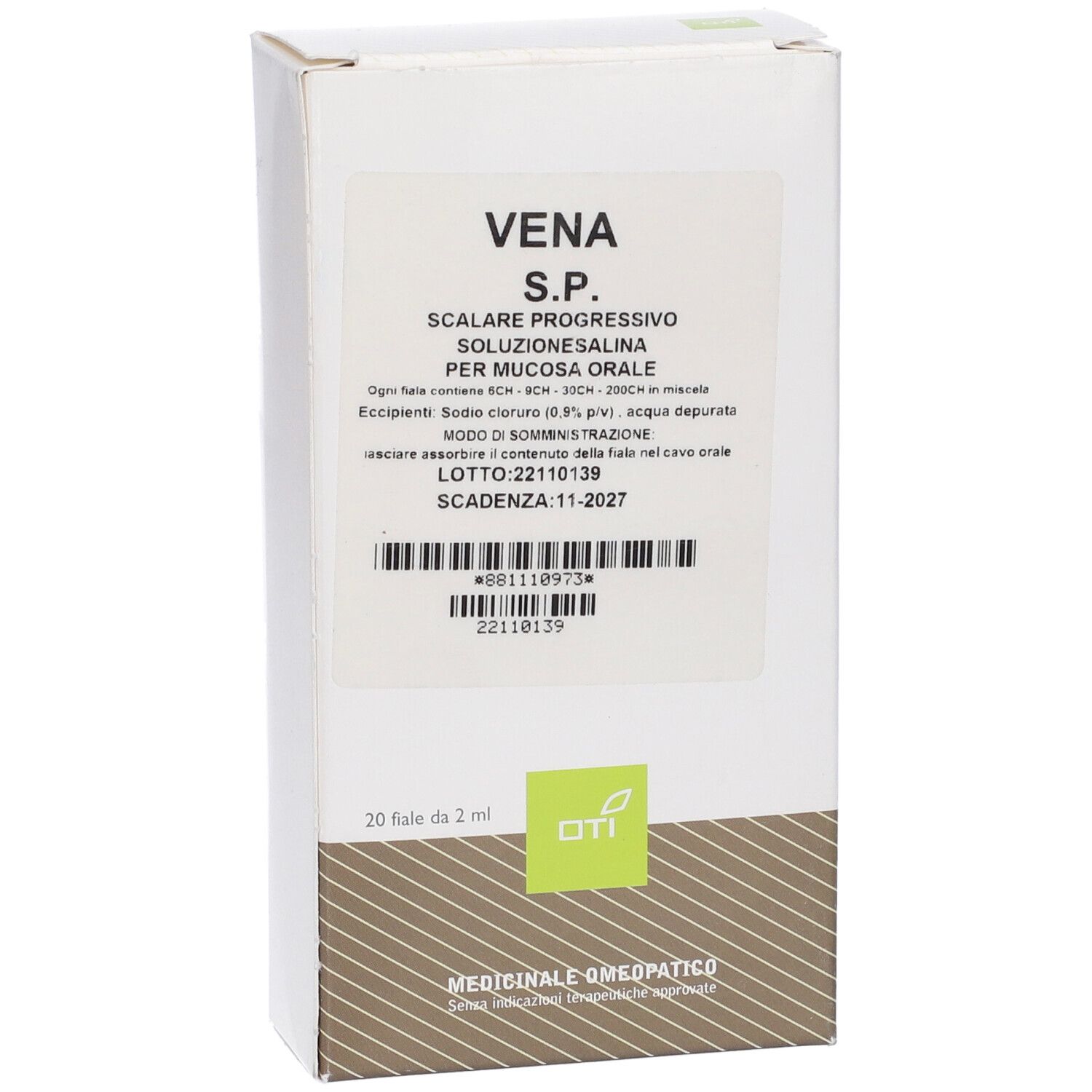Vena Scalare Progressivo 20 Fiale Fisiologiche 2ml