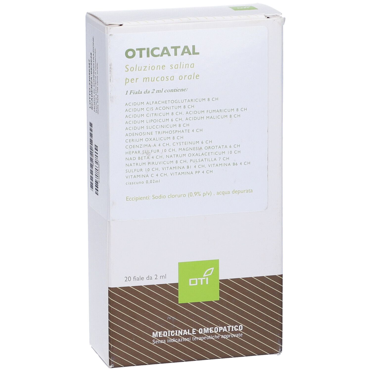 Oticatal Composto 20 Fiale Fisiologiche 2Ml