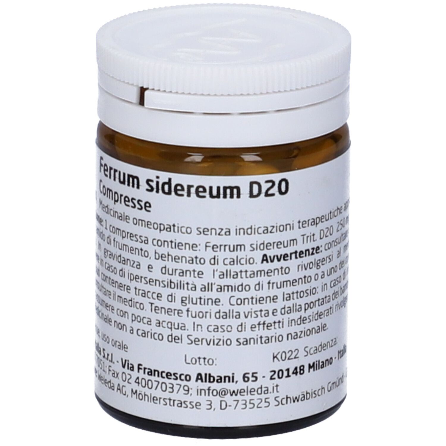 Ferrum Sidereum D20 80 Compresse