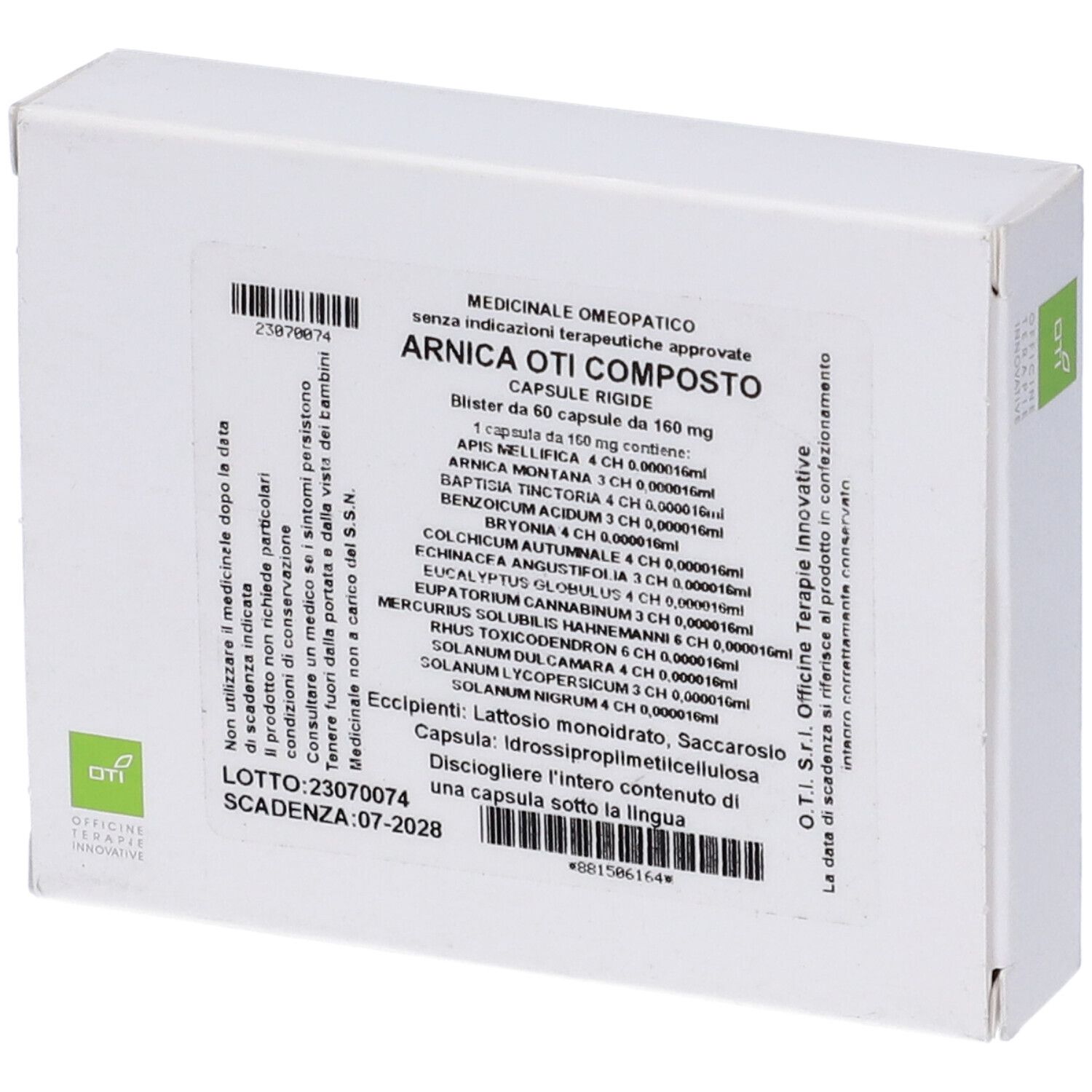 Arnica Oti Composto 60 Capsule