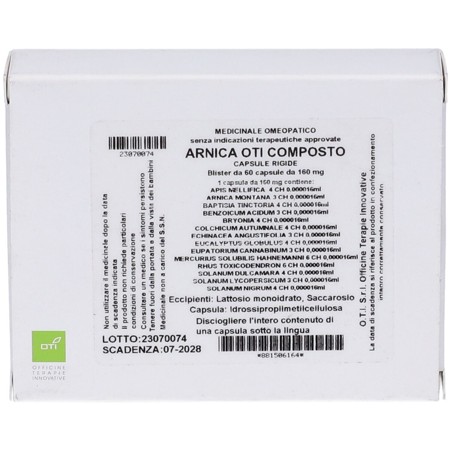 Arnica Oti Composto 60 Capsule