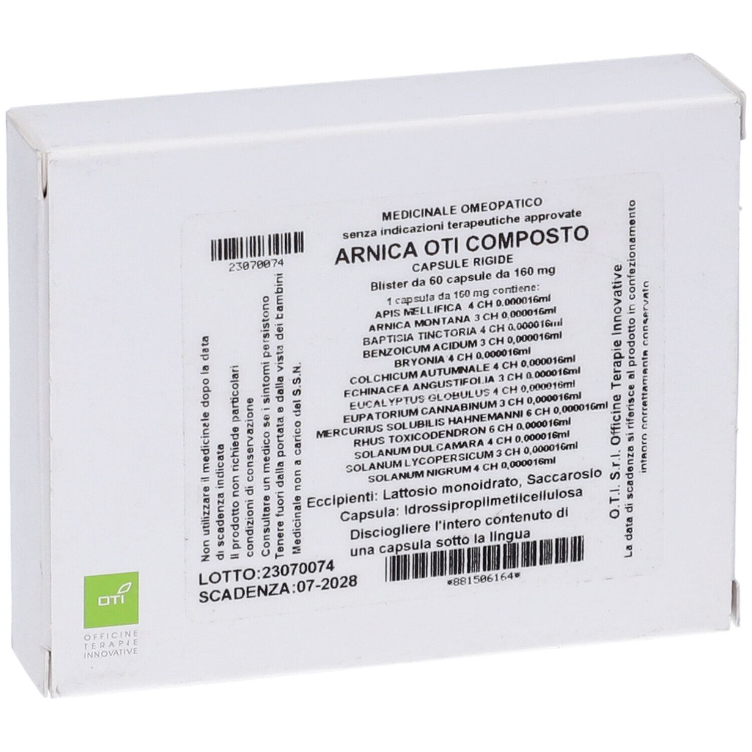 Arnica Oti Composto 60 Capsule