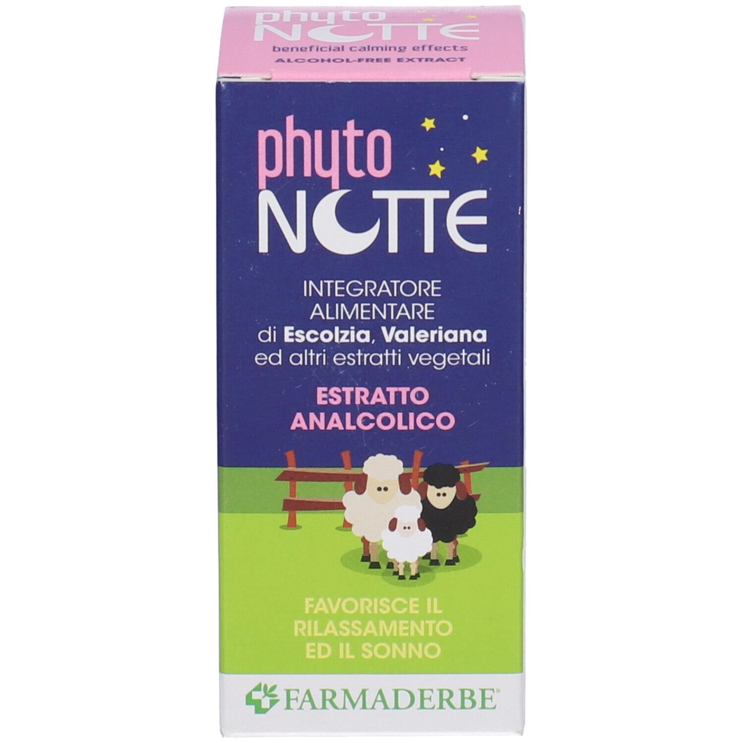 Confezione del prodotto con nome del prodotto e illustrazione. Marca: Farmaderbe.