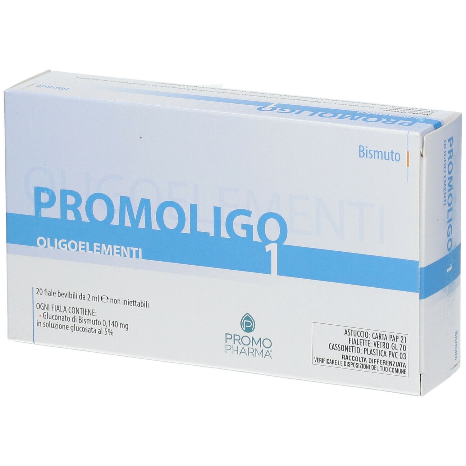 PromoPharma®  PROMOLIGO 1 Bismuto Oligoelementi