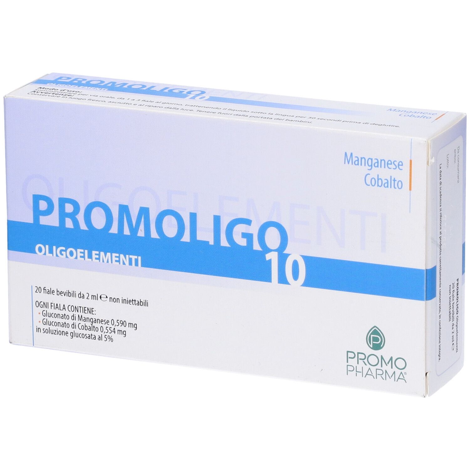 PromoPharma® PROMOLIGO 10 Manganese/Cobalto Oligoelementi