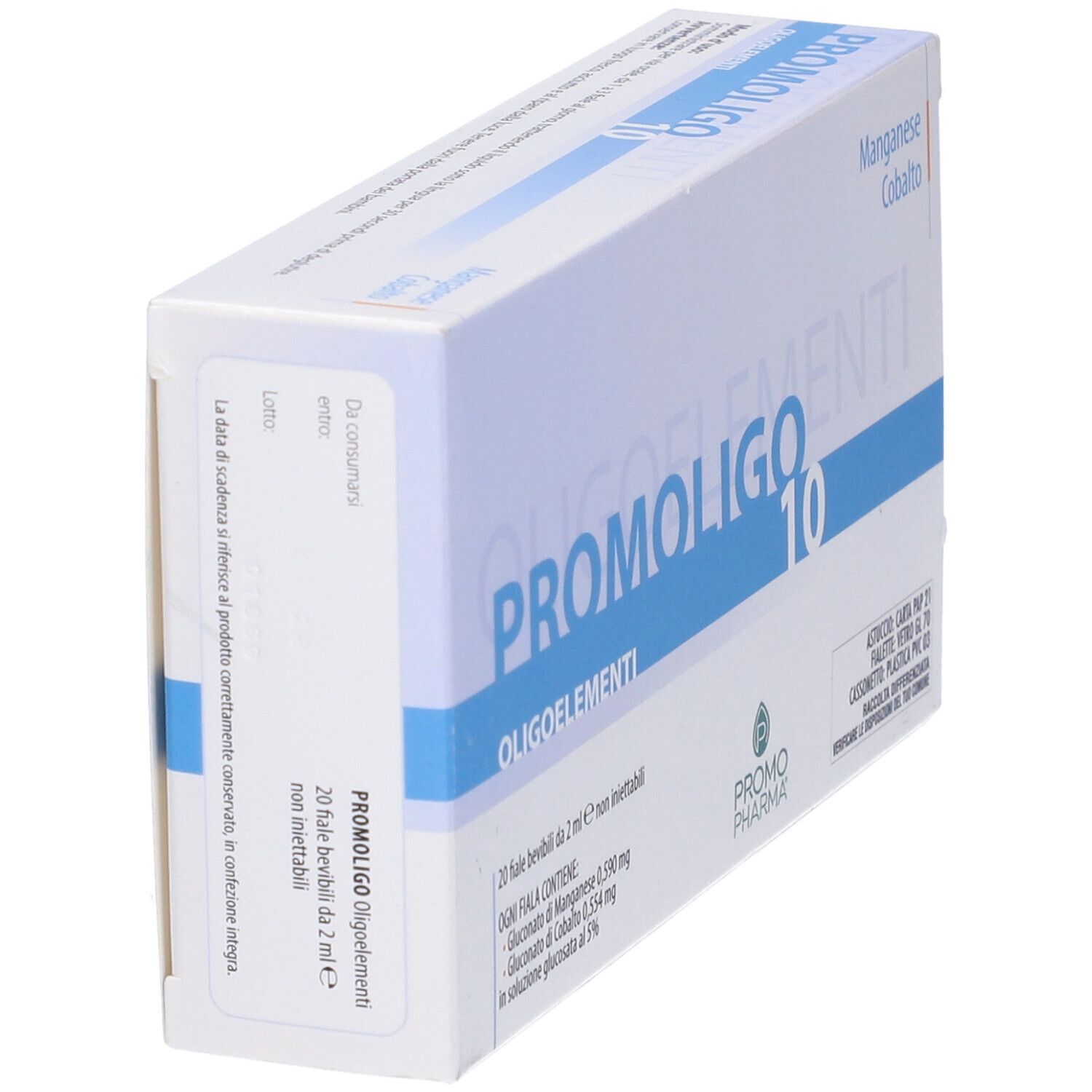 PromoPharma® PROMOLIGO 10 Manganese/Cobalto Oligoelementi