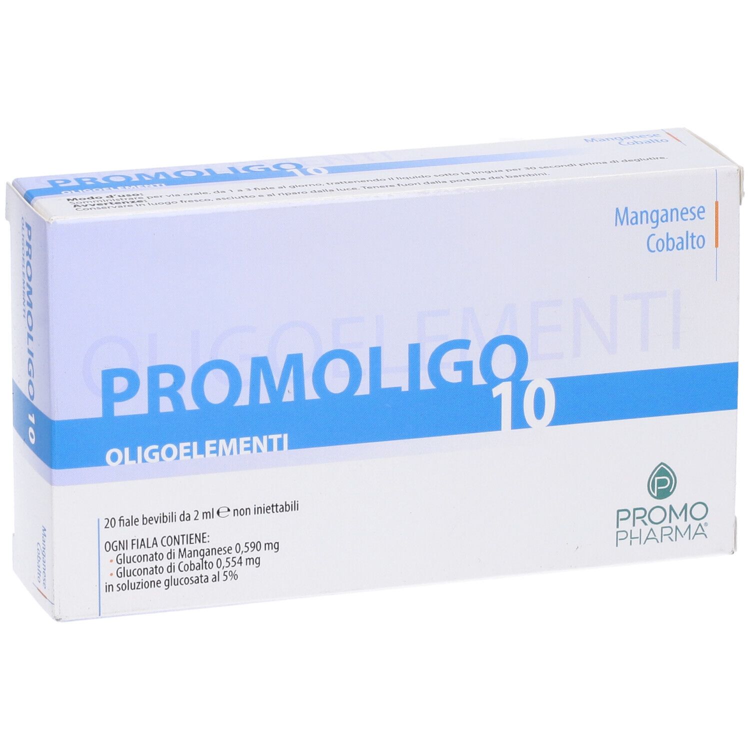PromoPharma® PROMOLIGO 10 Manganese/Cobalto Oligoelementi