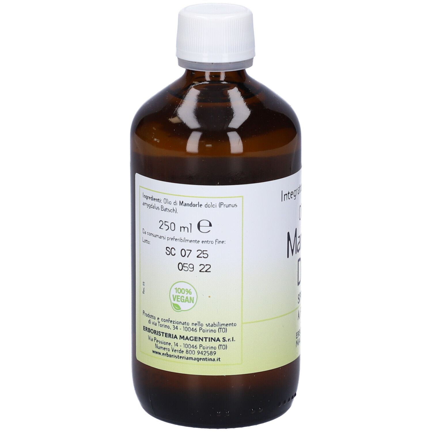Mandorle Dolci Olio Vegetale 250 Ml