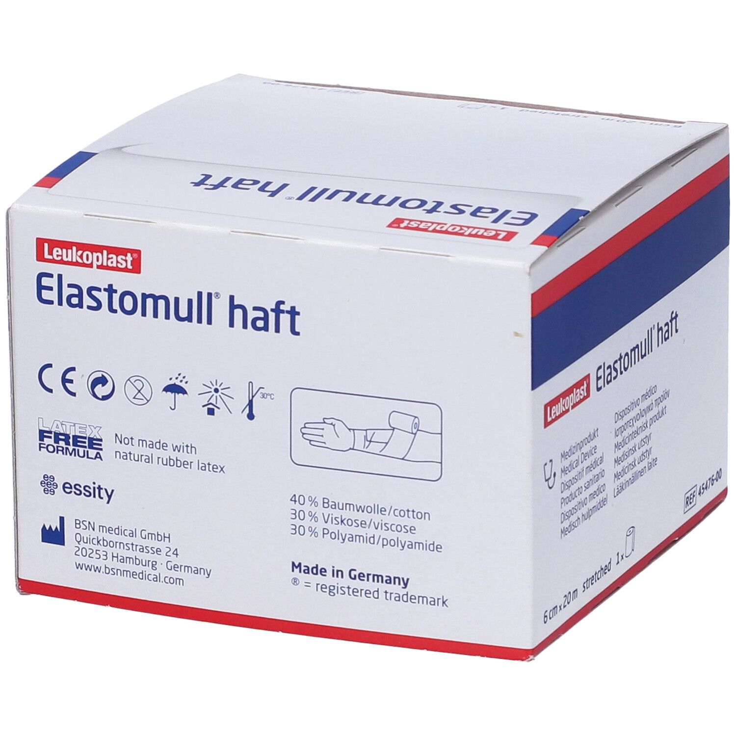 Benda Elastomull Haft 6Cm 20M 6 pz