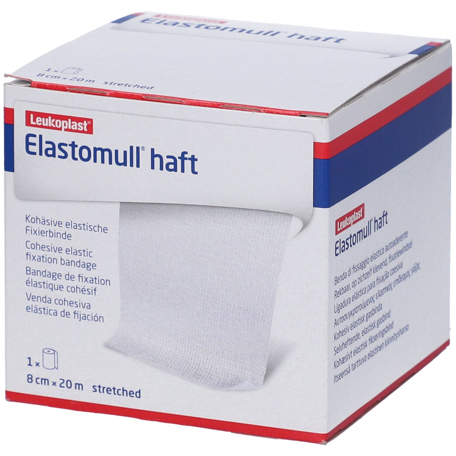 Benda Elastica Autoadesiva Per Fissaggio Medicazioni Elastom]Ull Haft Lf Altezza 8 Cm Lunghezza 20 M