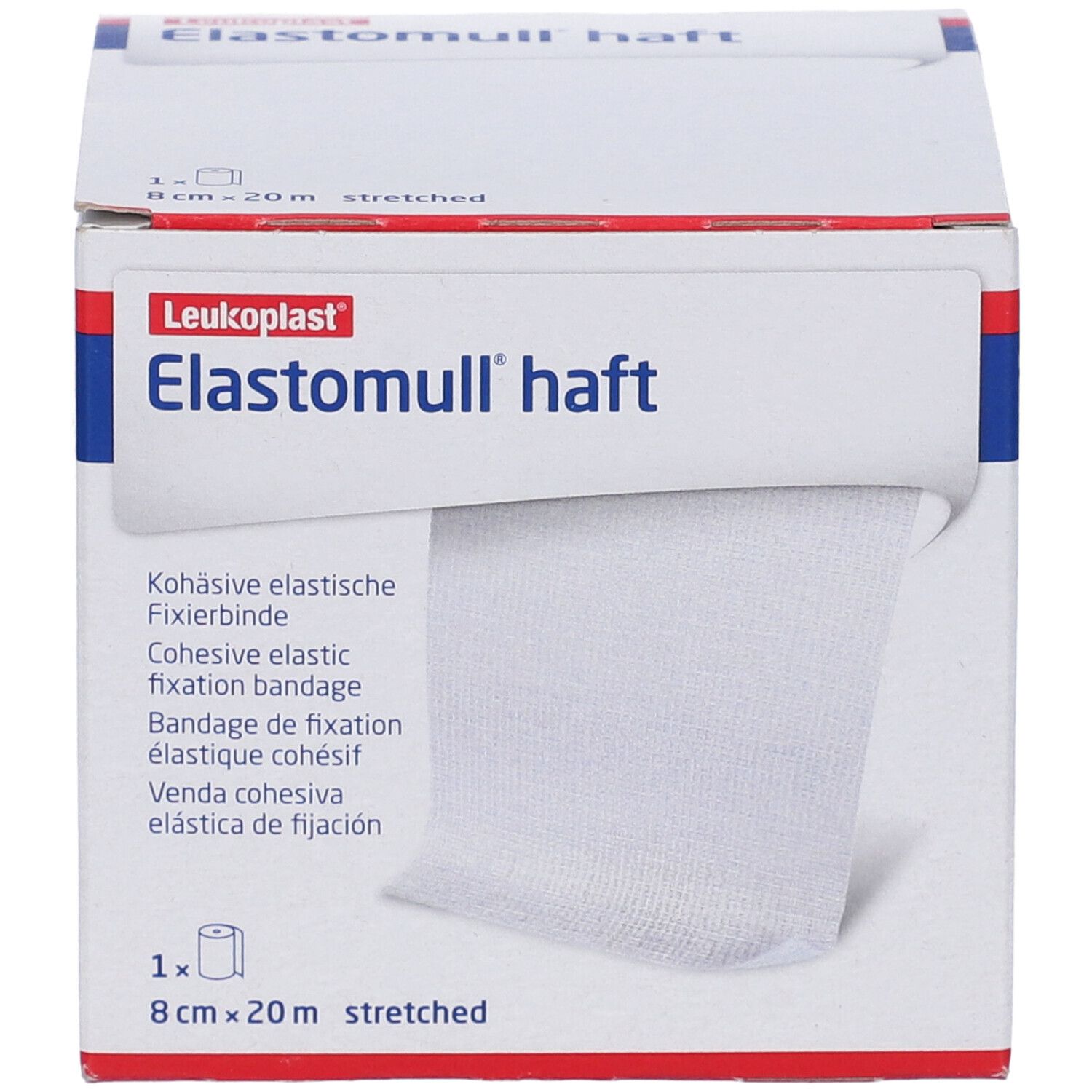 Benda Elastica Autoadesiva Per Fissaggio Medicazioni Elastom]Ull Haft Lf Altezza 8 Cm Lunghezza 20 M