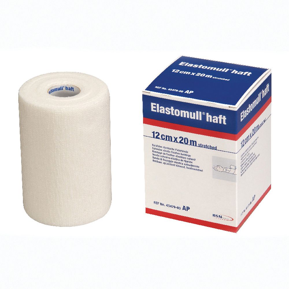 Benda Elastica Autoadesiva Per Fissaggio Medicazioni Elastomull Haft Lf Altezza 12 Cm Lunghezza 20 M