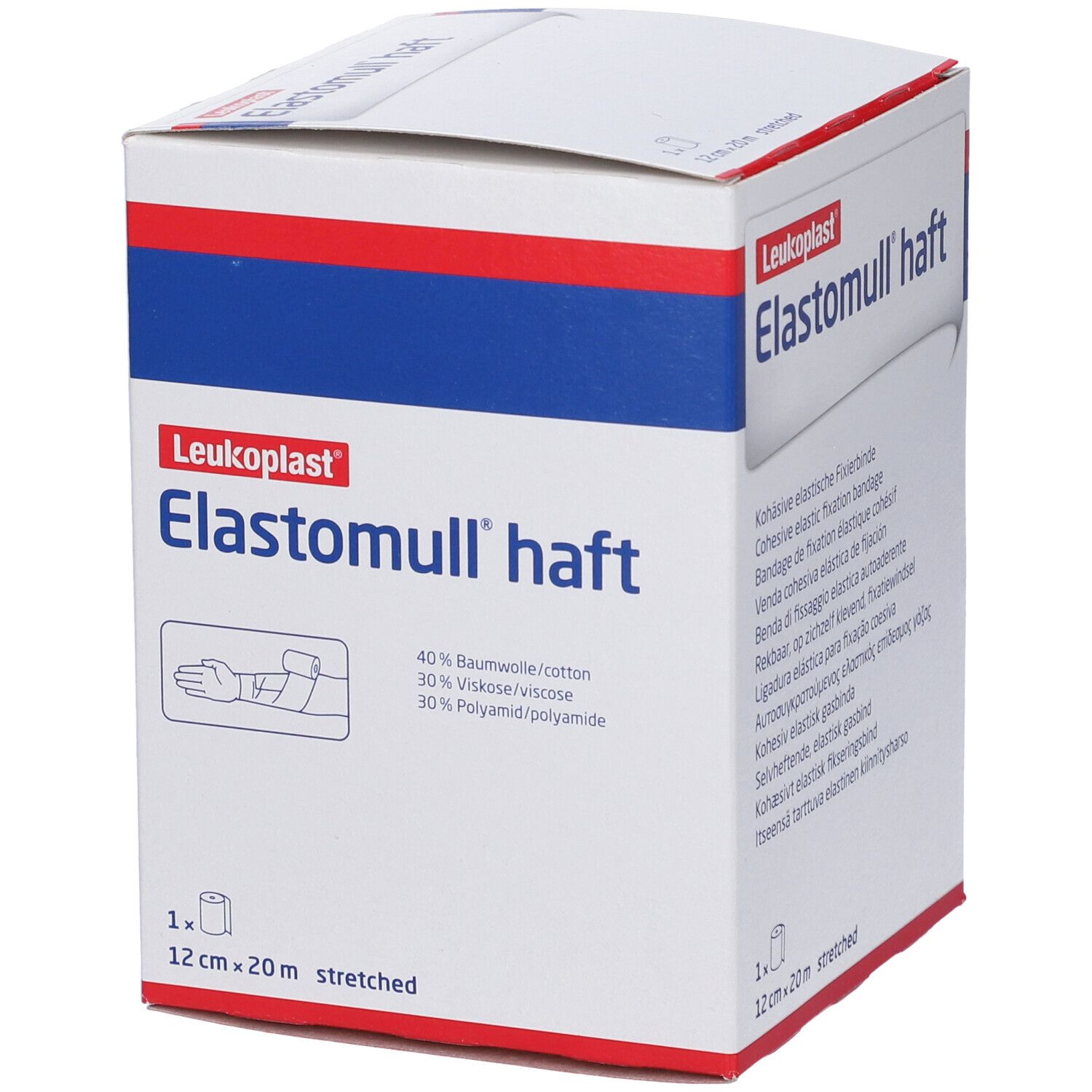 Benda Elastica Autoadesiva Per Fissaggio Medicazioni Elastomull Haft Lf Altezza 12 Cm Lunghezza 20 M