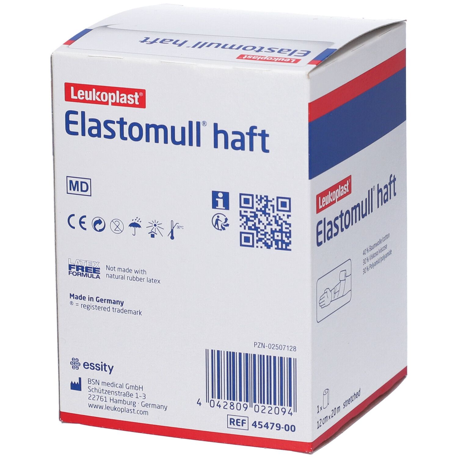Benda Elastica Autoadesiva Per Fissaggio Medicazioni Elastomull Haft Lf Altezza 12 Cm Lunghezza 20 M