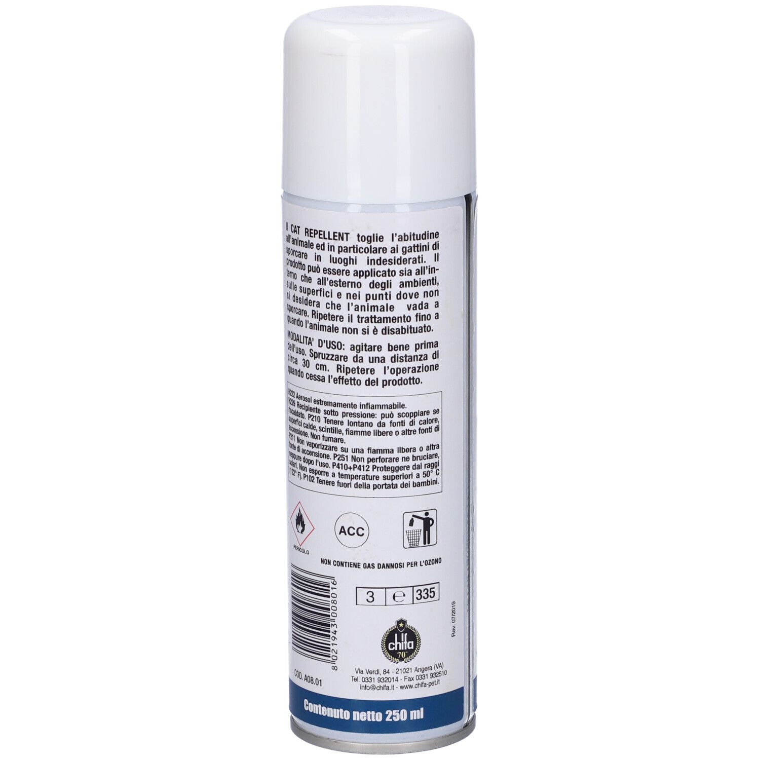 Cat Repellent Disabituante Igienico Per Gatti 250 Ml