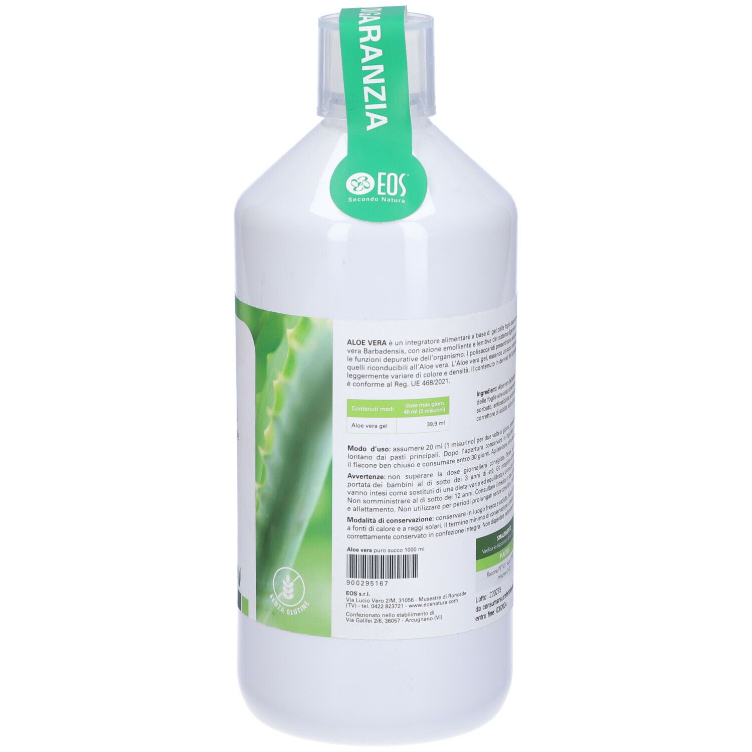 Eos Aloe Vera Succo Gel 1000 Ml