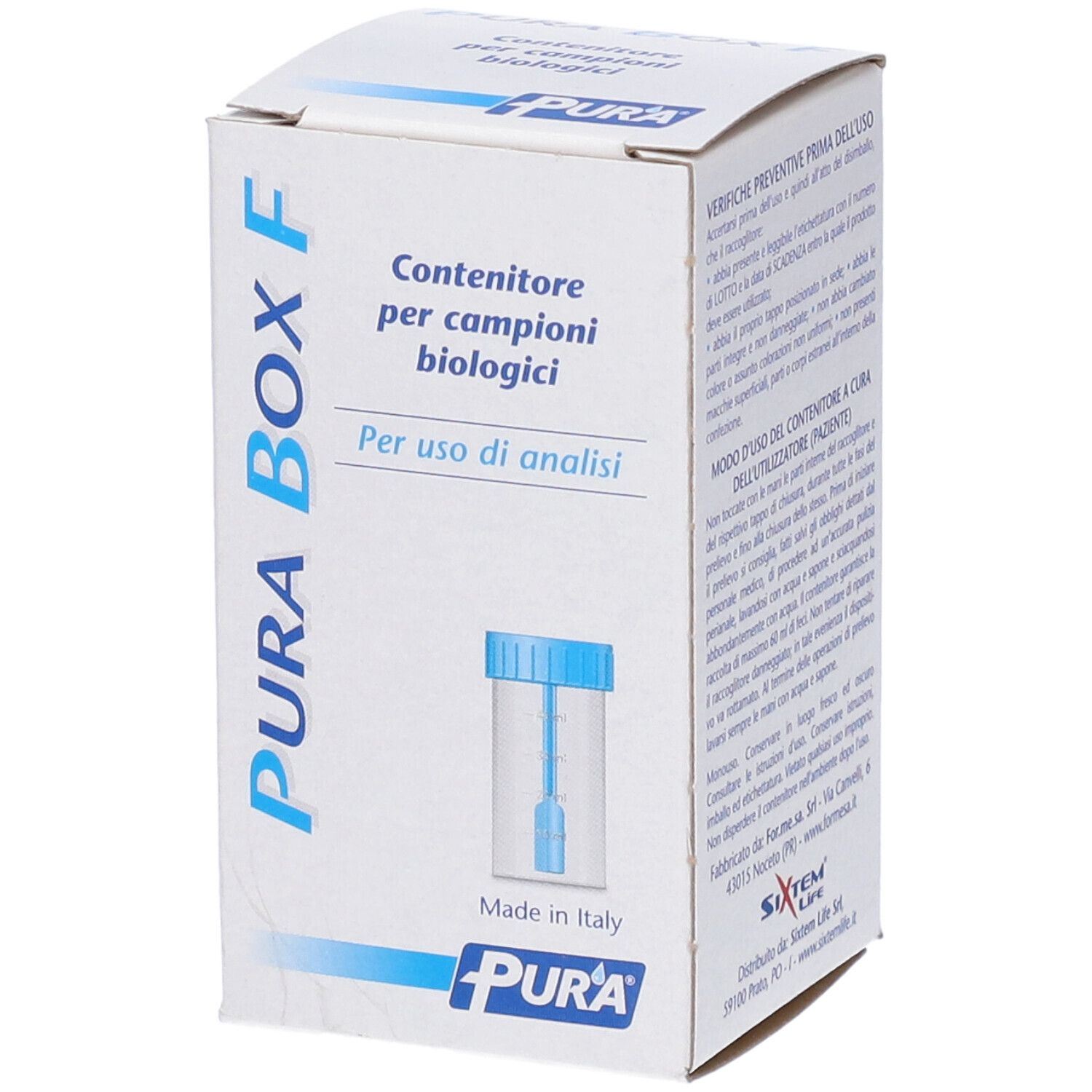 Contenitore Per Feci Pura Box Feci 50Ml