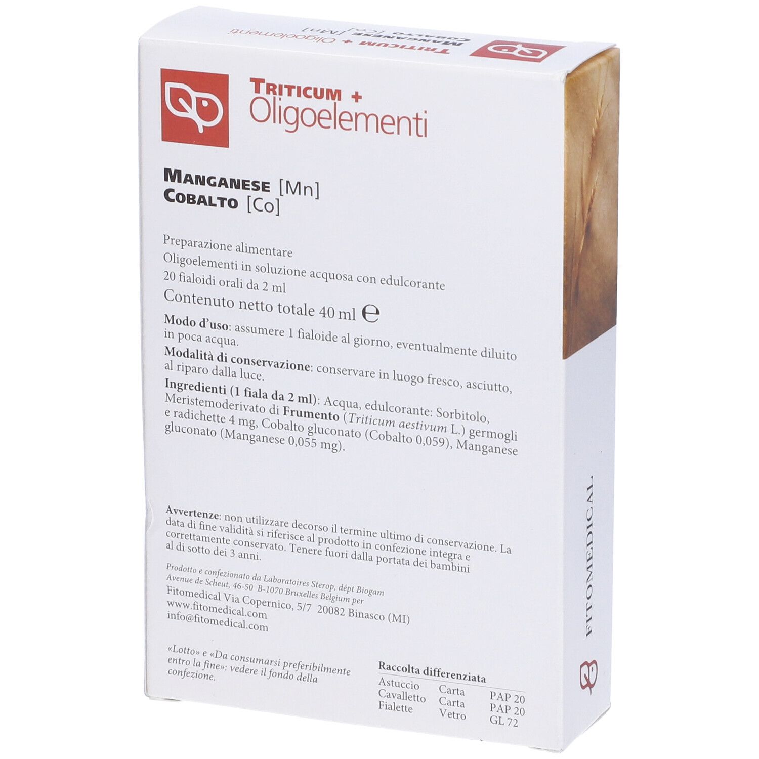 Triticum+Mn+Co 20 Fiale 2 Ml