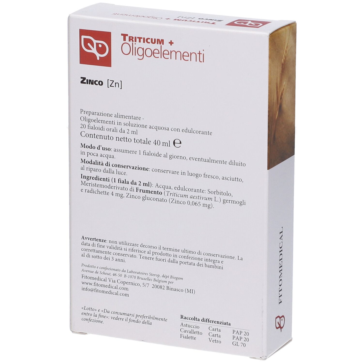 Triticum+Zn 20 Fiale 2 Ml