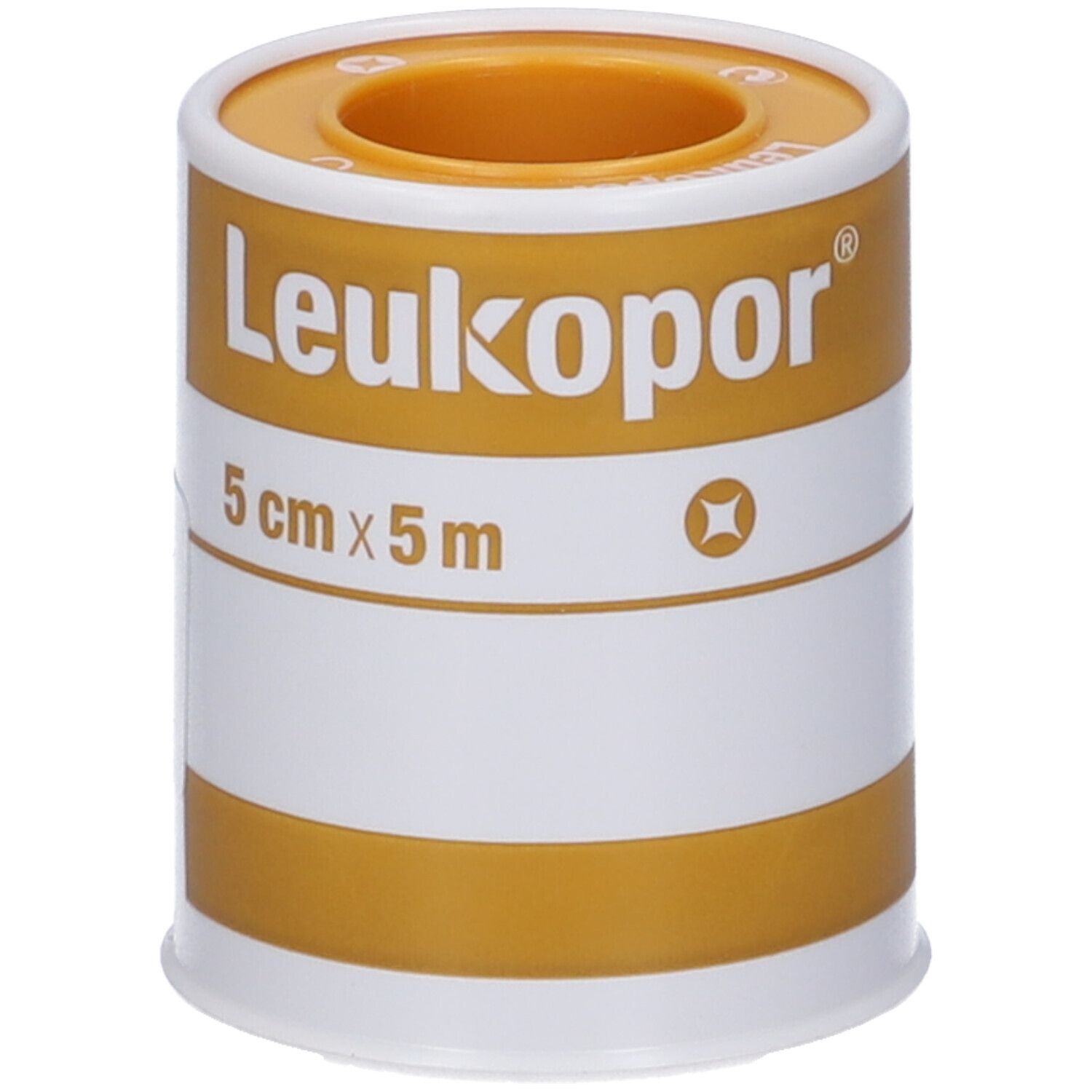 Cerotto Adesivo Ipoallergenico Leukopor. Supporto: Tessuto Non Tessuto Bianco Di Poliestere E Viscosa Adesivo Poliacrilico Senza Resine E Gomme Naturali. 5X5Cm Mutabile