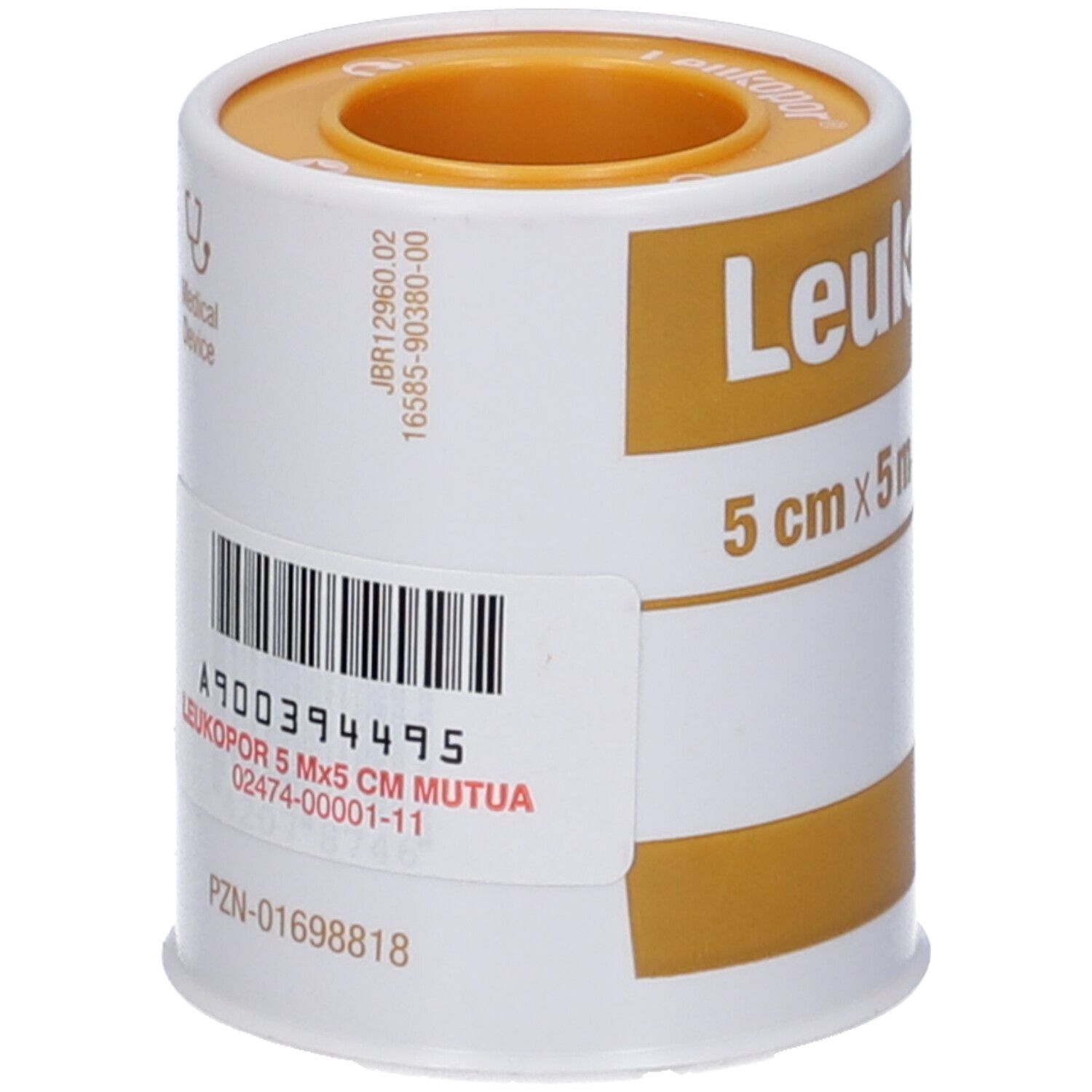 Cerotto Adesivo Ipoallergenico Leukopor. Supporto: Tessuto Non Tessuto Bianco Di Poliestere E Viscosa Adesivo Poliacrilico Senza Resine E Gomme Naturali. 5X5Cm Mutabile