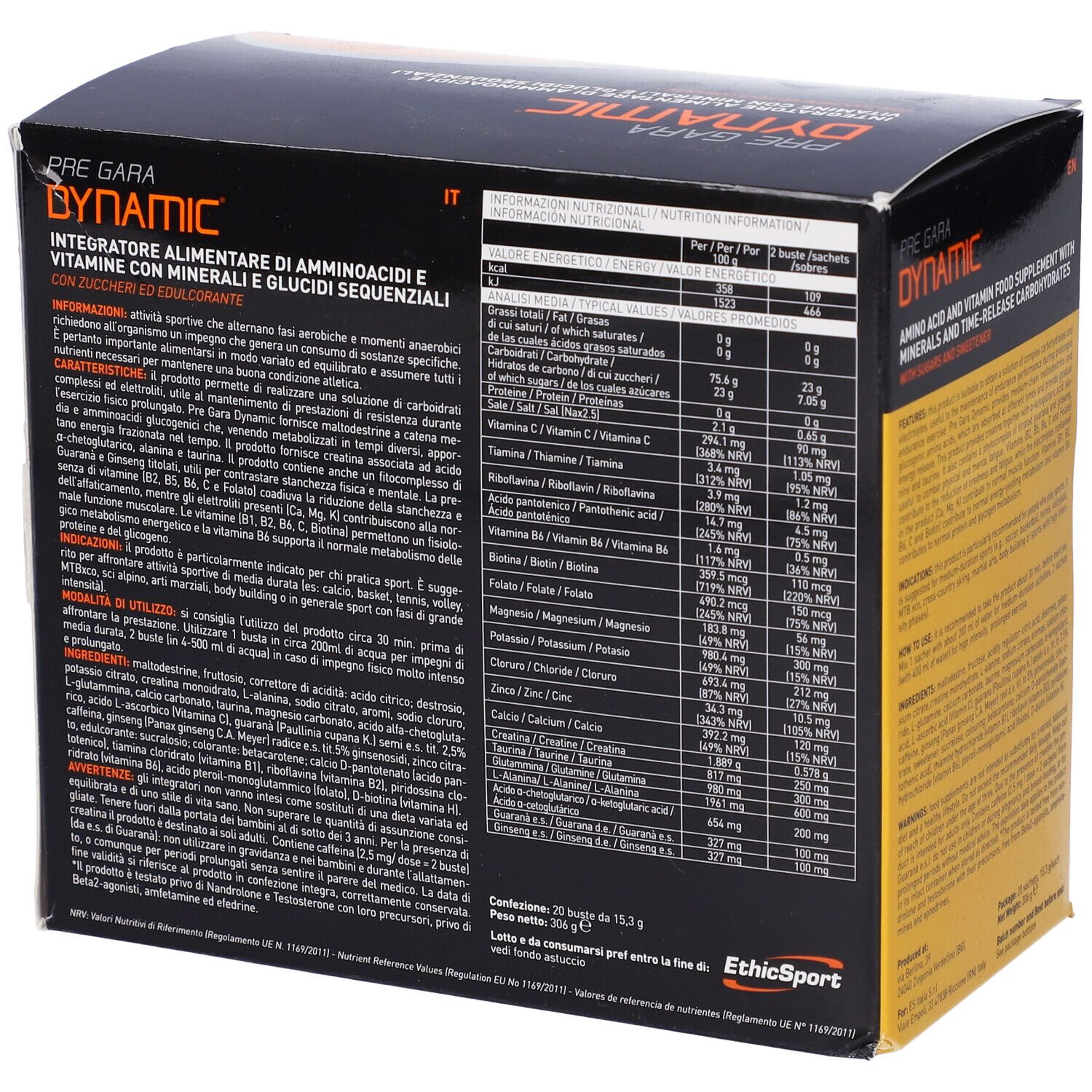 Ethicsport Pre Gara Dynamic 20 Bustine