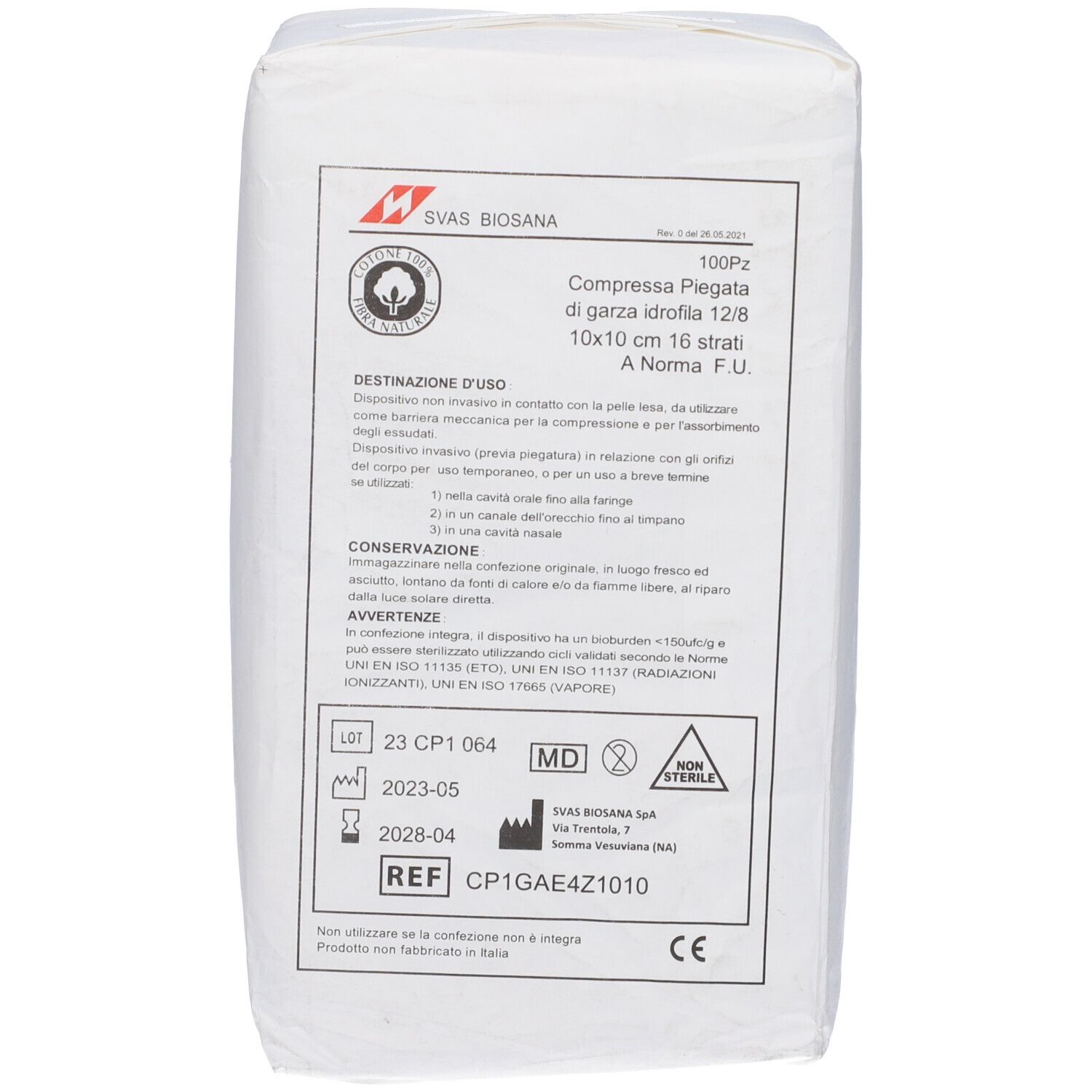 Garza 16 Strati 10X10Cm 100 Pezzi