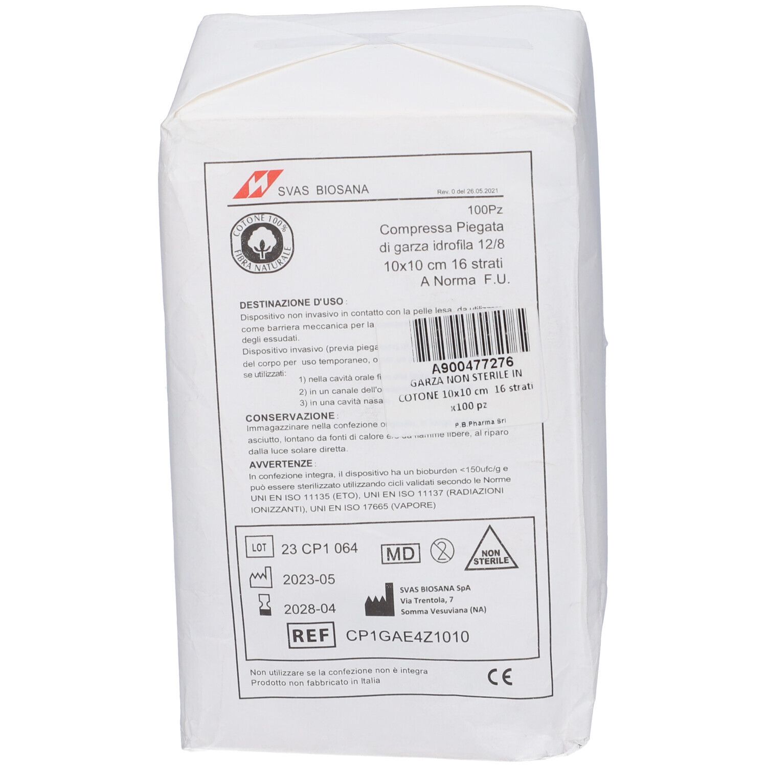 Garza 16 Strati 10X10Cm 100 Pezzi