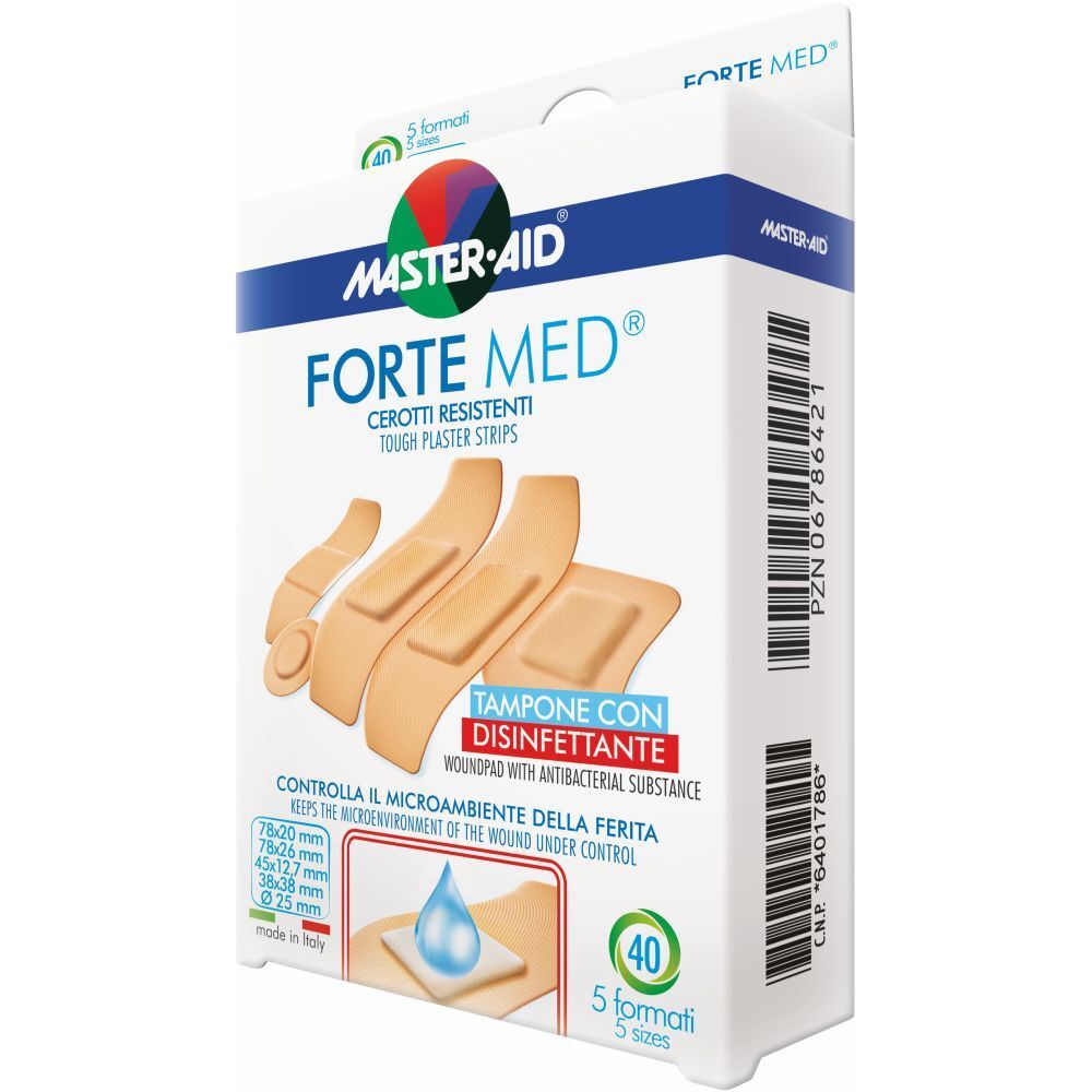 Master-Aid® Forte Med® 5 Formati, Tampone con disinfettante