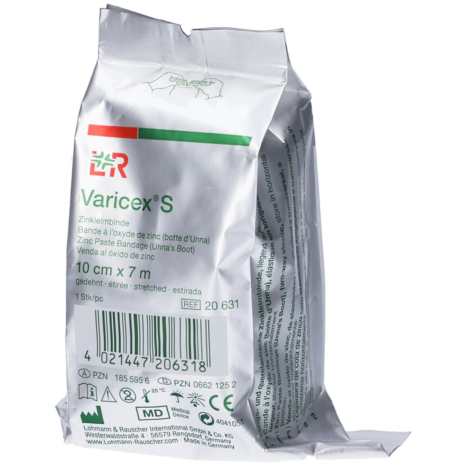 Benda Medicata Bielastica Varicex S Con Ossido Di Zinco 10X700Cm