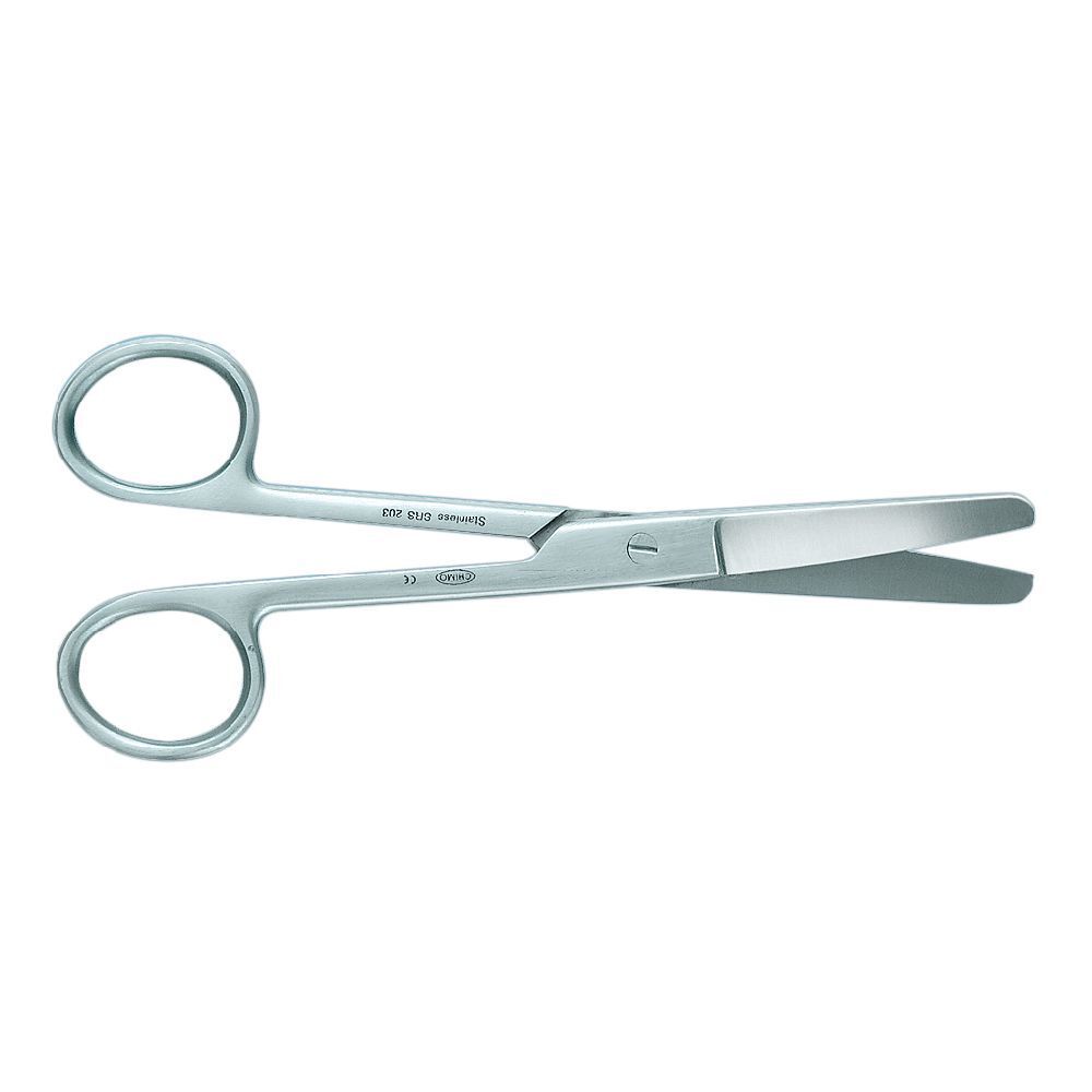 Forbici Retta Punta Tonda 16Cm