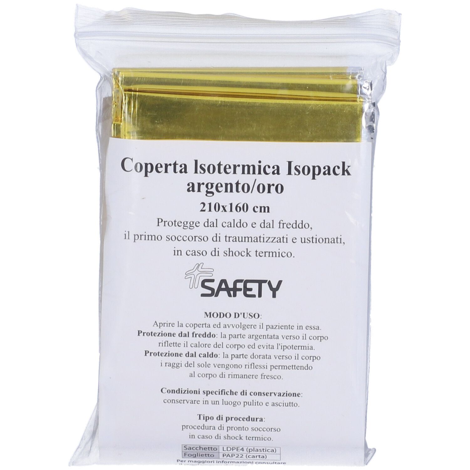 Coperta Isotermica Antinfortunistica