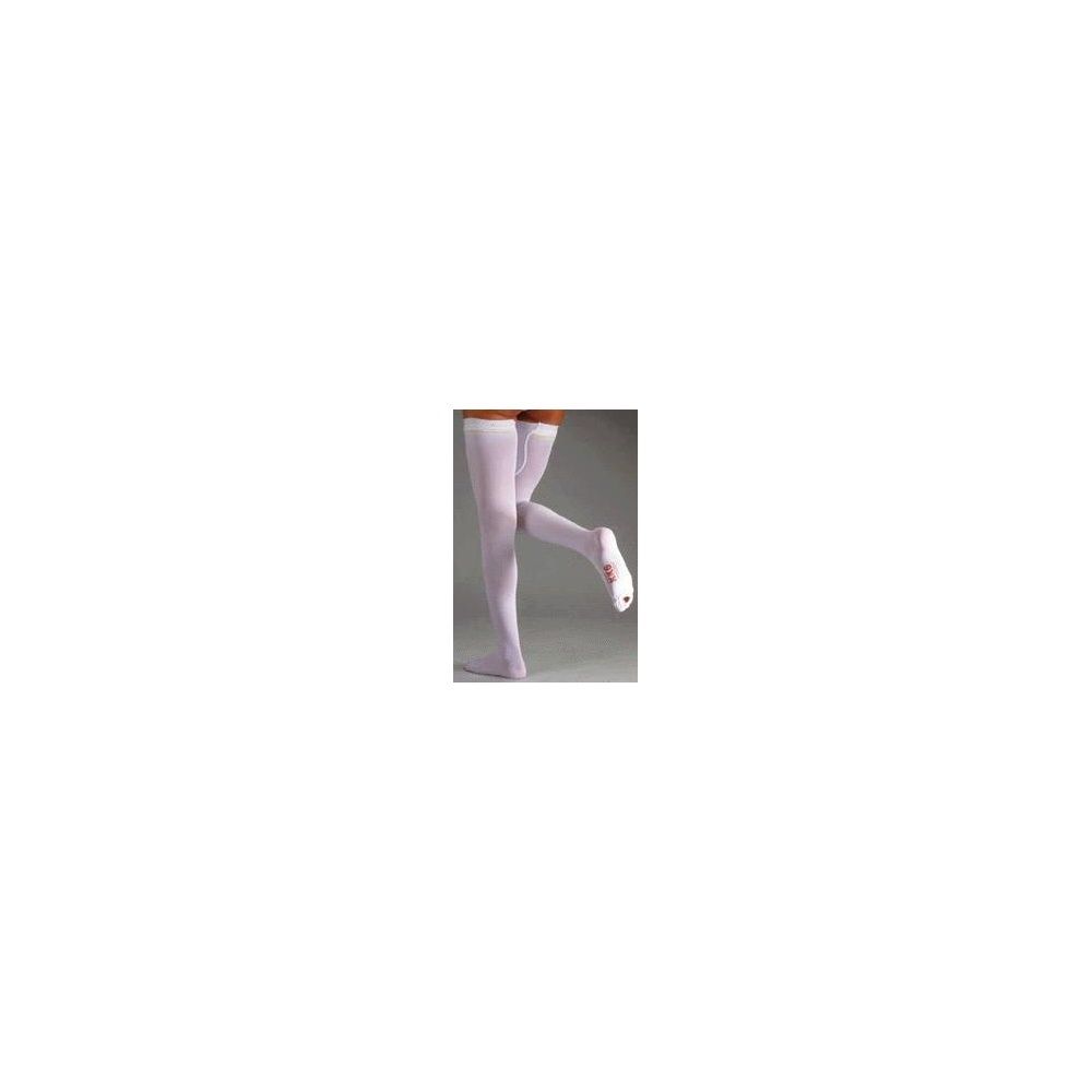 Albert Andre' Articolo 700 Kk6 Calza Autoreggente A-G Antitrombosi Con Tassello Punta Aperta Lycra Mm Hg 18-24 Colore Bianco Taglia M-Standard