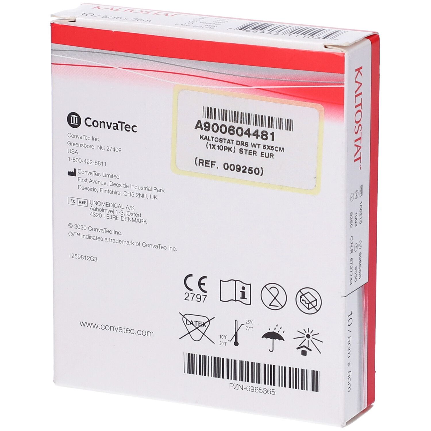 Medicazione In Alginato Di Calcio E Sodio Soffice Sterile Favorisce La Riparazione Tissutale Kaltostat 5X5Cm 10 Pezzi