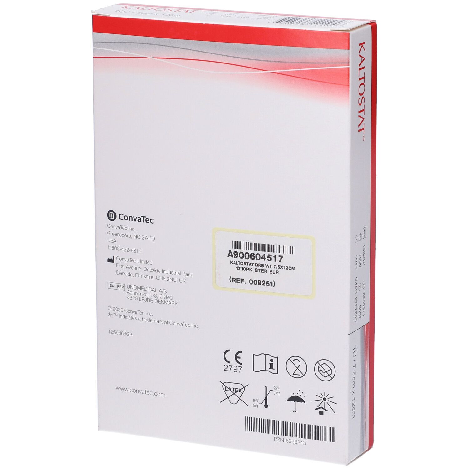 Medicazione In Alginato Di Calcio E Sodio Soffice Sterile Favorisce La Riparazione Tissutale Kaltostat 7,5X12Cm 10 Pezzi