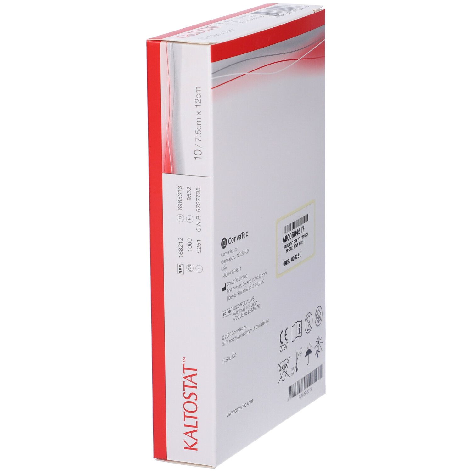 Medicazione In Alginato Di Calcio E Sodio Soffice Sterile Favorisce La Riparazione Tissutale Kaltostat 7,5X12Cm 10 Pezzi