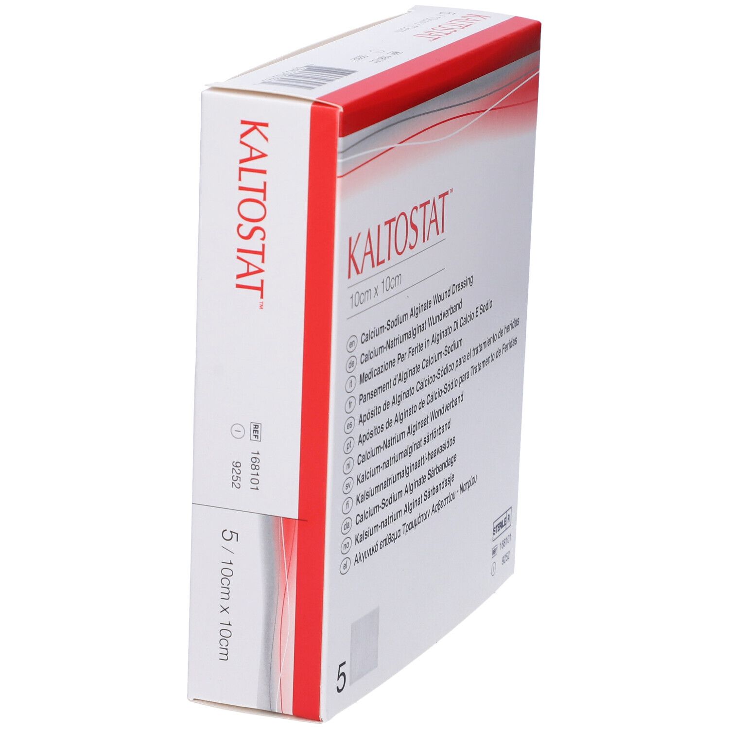 Medicazione In Alginato Di Calcio E Sodio Soffice Sterile Favorisce La Riparazione Tissutale Kaltostat 10X10Cm 5 Pezzi