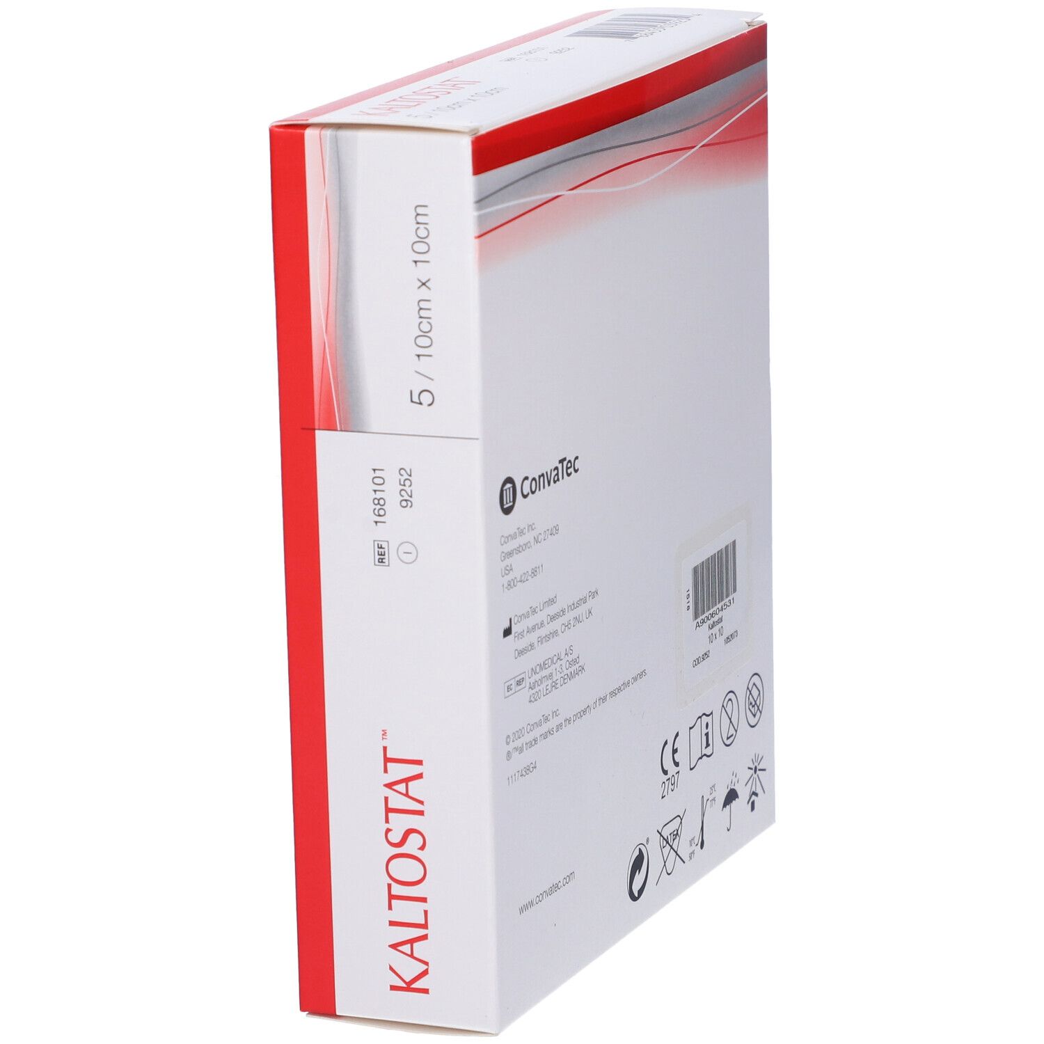 Medicazione In Alginato Di Calcio E Sodio Soffice Sterile Favorisce La Riparazione Tissutale Kaltostat 10X10Cm 5 Pezzi