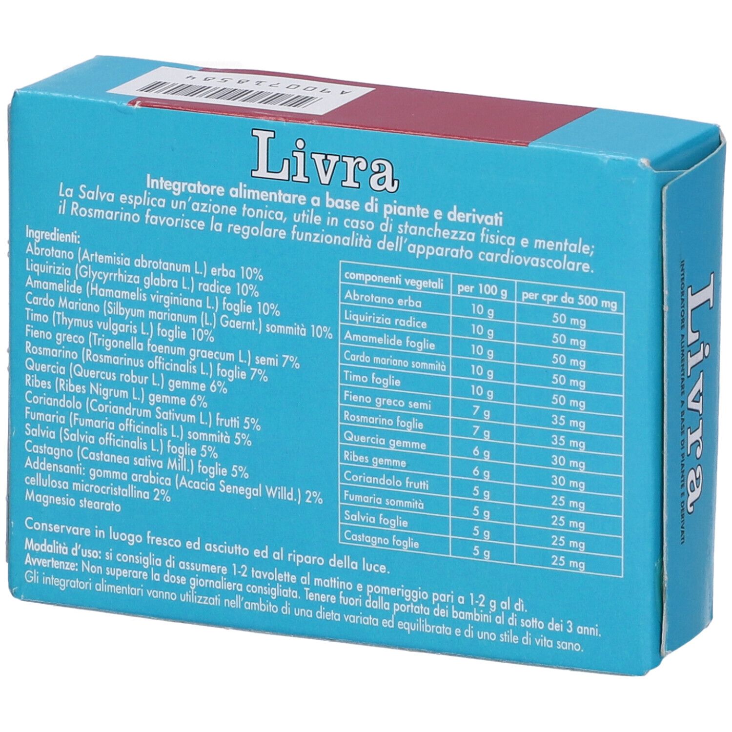 Livra 50 Tavolette 0,5 G 761