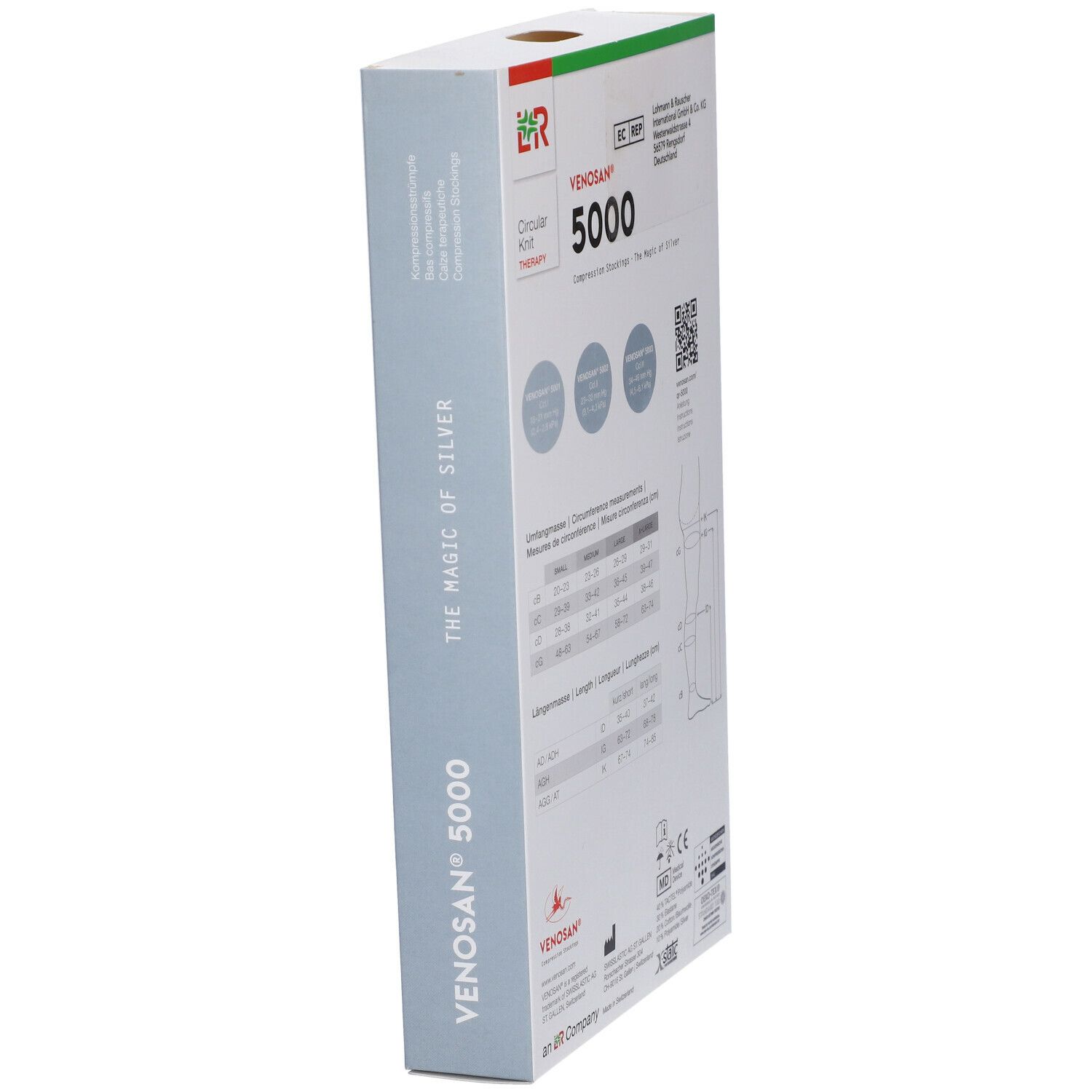 Venosan 5001 K1 Gambaletto Messico Lungo Punta Aperta M
