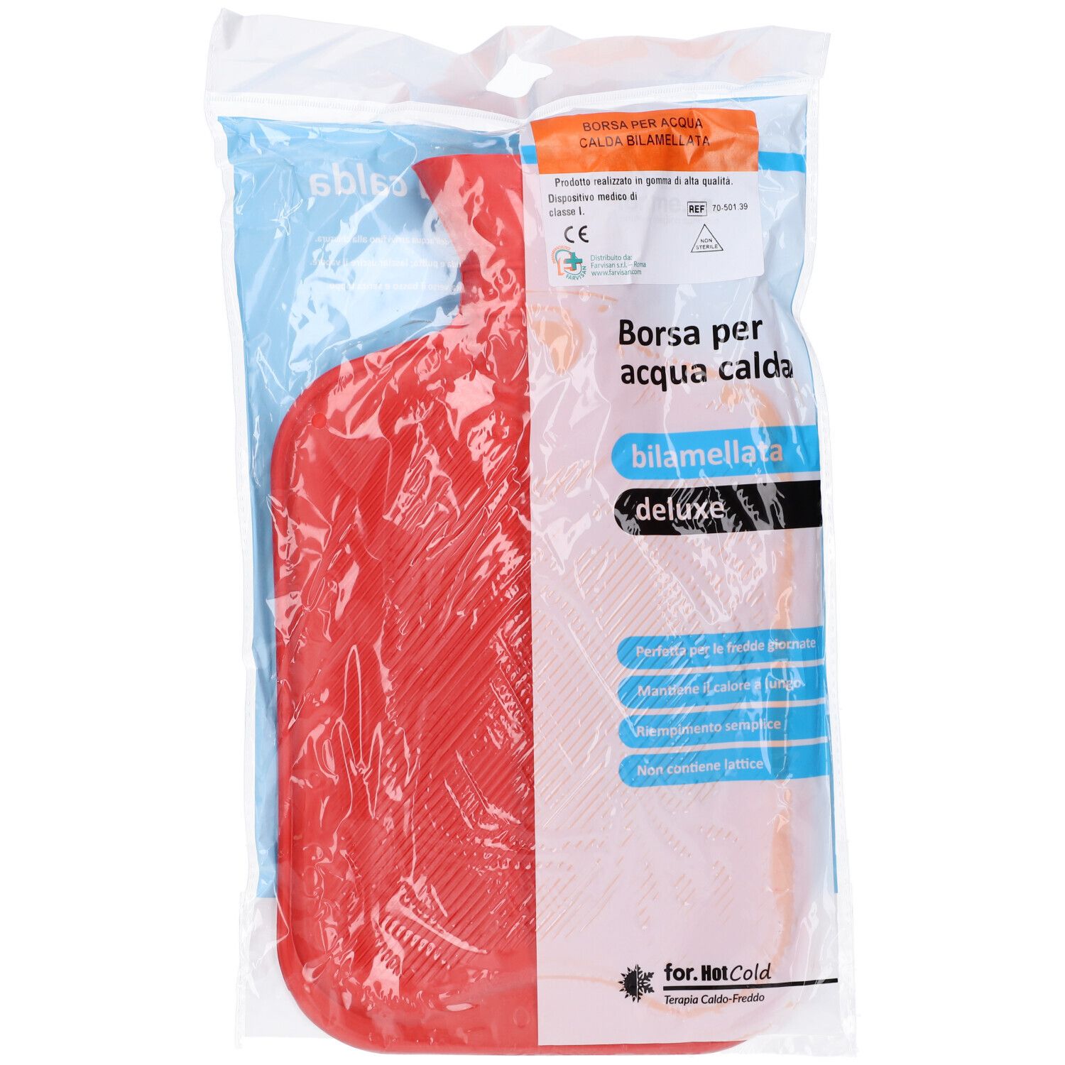 Borsa Acqua Calda Bilamellata Deluxe 1 Pezzo