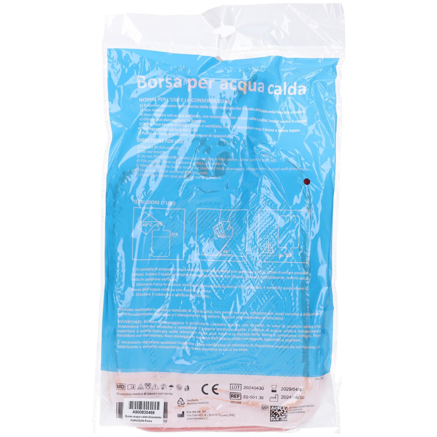 Borsa Acqua Calda Bilamellata Deluxe 1 Pezzo