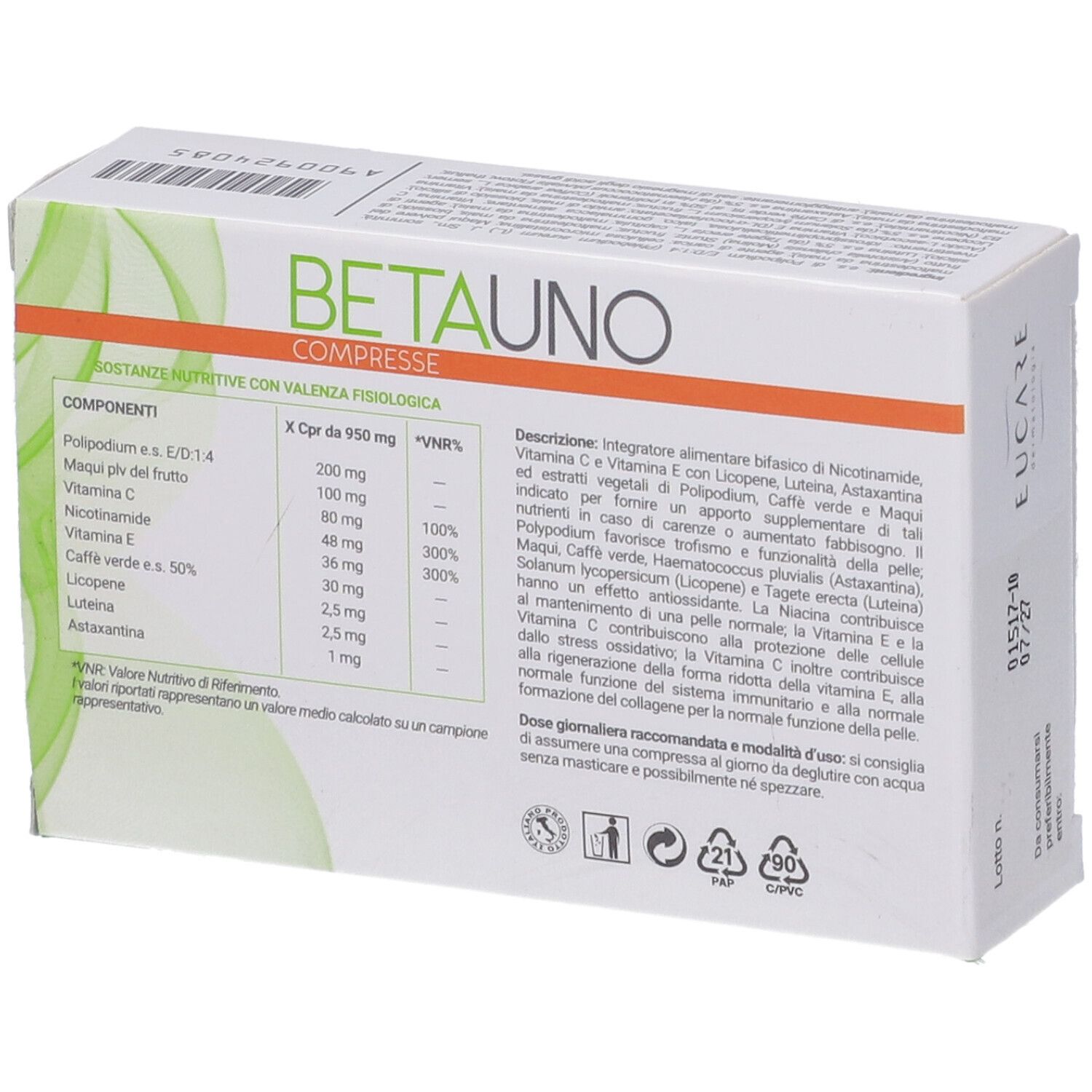 Betauno 36 Compresse