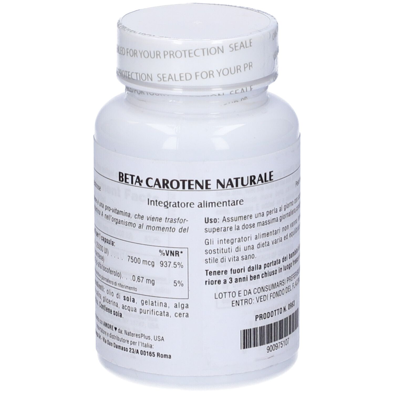 Betacarotene 25000Ui 90 Capsule