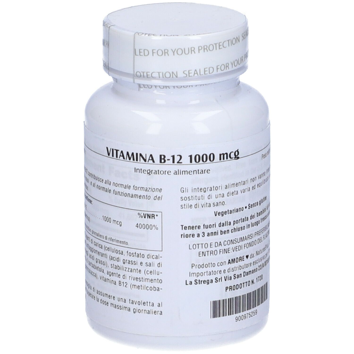 Vitamina B12 con Acido Folico - Compresse da 1000mcg - Integratore