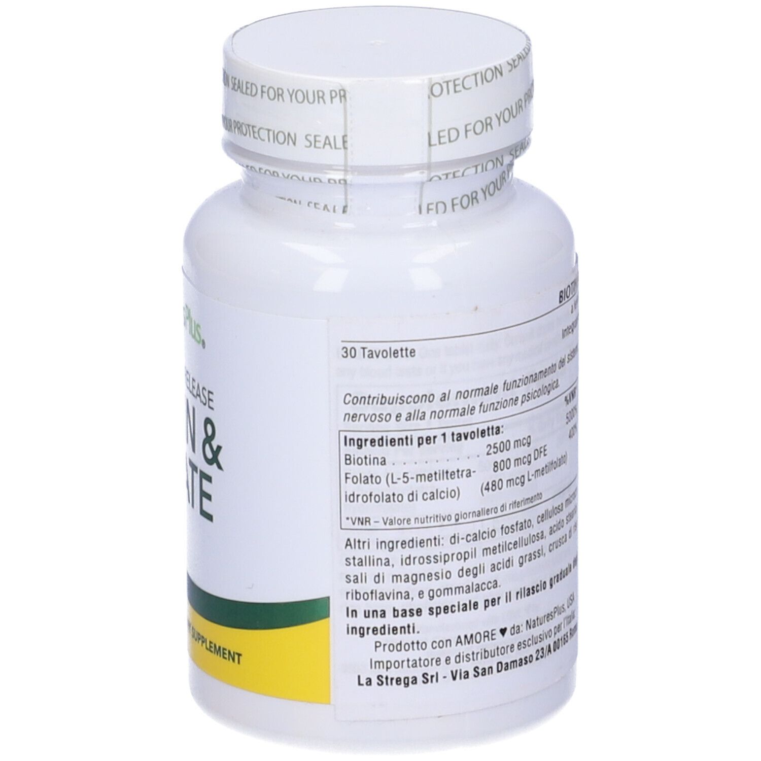 Biotina Con Acido Folico 30 Tavolette
