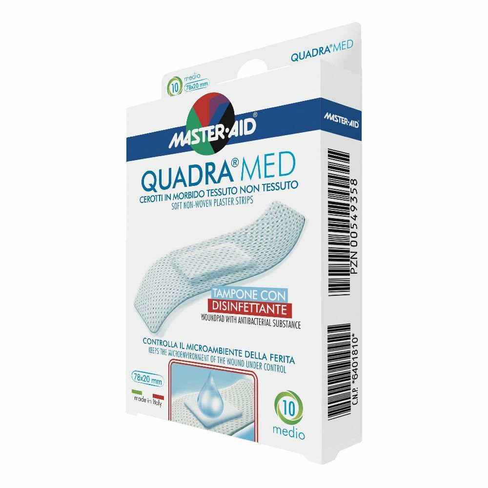 Master-Aid® Quadra Med® 78 x 20 mm Medio 10 pz