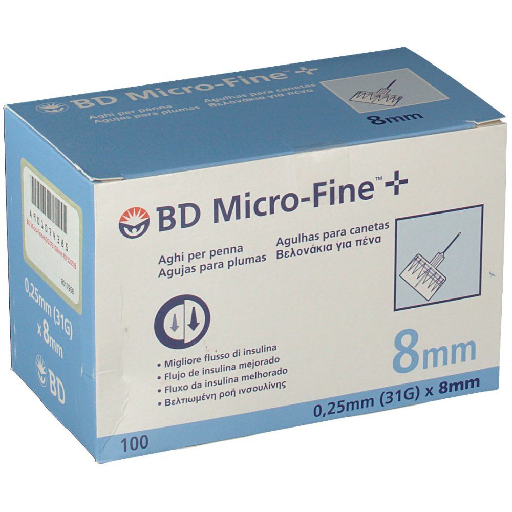 BD Micro-Fine™+ Aghi per penna 8 mm 31G