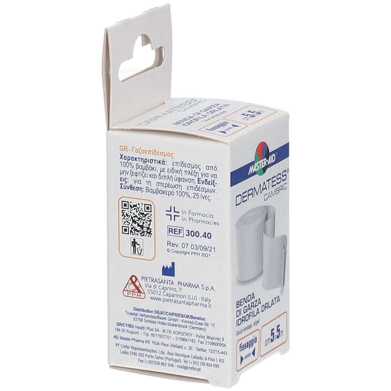 Master-Aid® Dermatess® Cambric 5 cm x 5 m Benda di garza