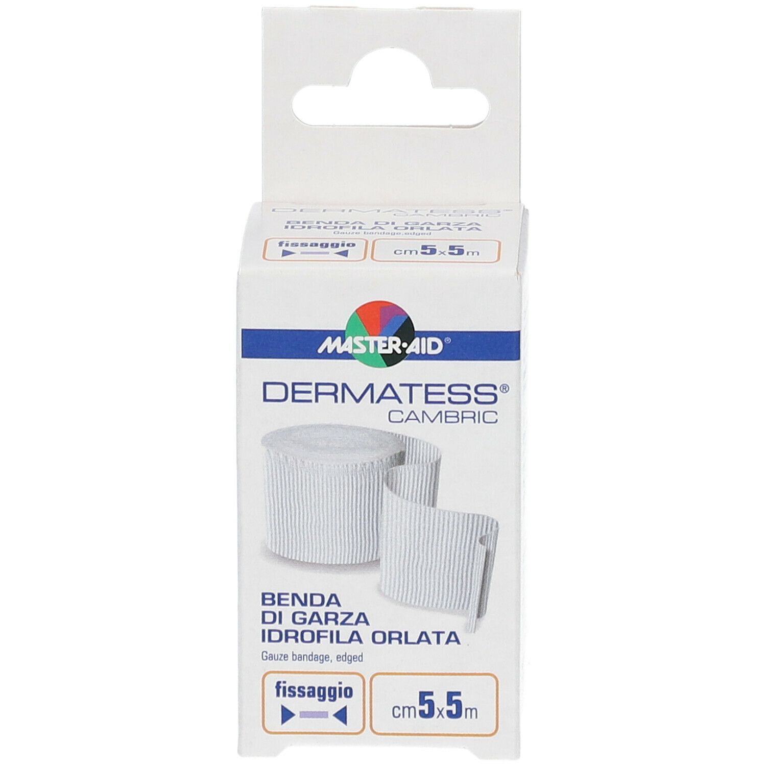 Master-Aid® Dermatess® Cambric 5 cm x 5 m Benda di garza